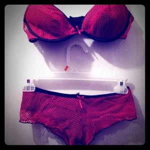 Fitness or Model Competition Outfit Red and Black